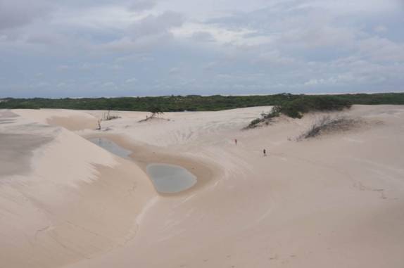 Lagoas começam a aparecer entre as dunas nos Lençóis Maranhenses - MA